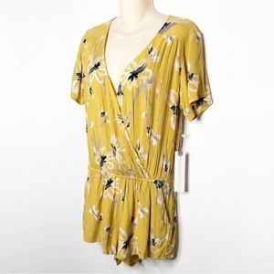 O’Neill yellow floral Charlene romper